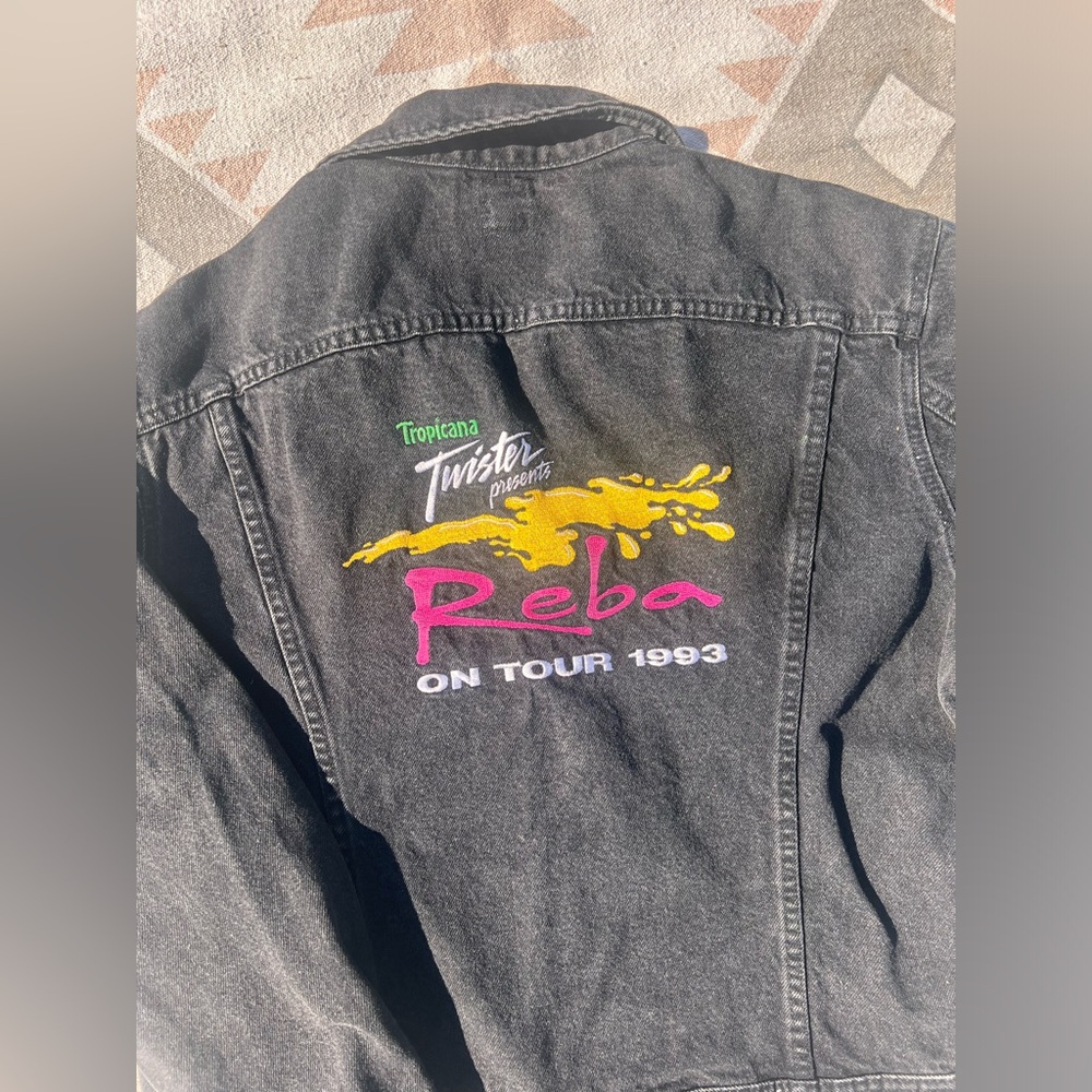Vintage Reba Western Lee Denim Jacket Black
